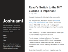 Tablet Screenshot of joshuami.com